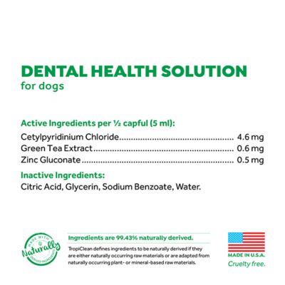 Image showing 7 th TropiClean Fresh Breath Dental Health Solution for Dogs, 16oz