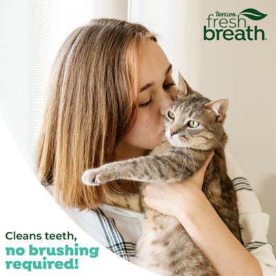 Image showing 9 th TropiClean Fresh Breath No Brushing Clean Teeth Dental & Oral Care Gel for Cats, 2oz