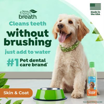 Image showing  Fresh Breath Water Additive Skin & Coat, 16 fl. oz.