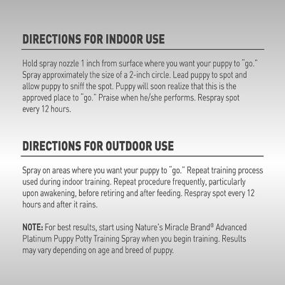 Image showing  Advanced Platinum Puppy Potty Training Spray, 8 oz.