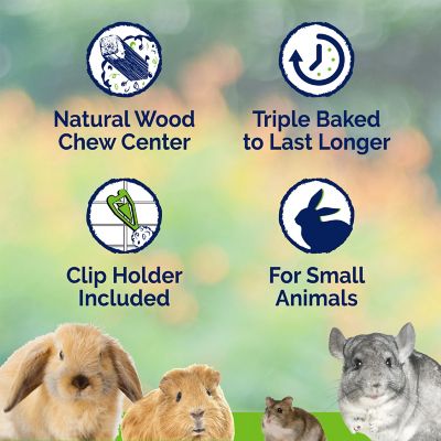 Image showing  Wild Berry and Honey Glazed Crunch Sticks Chewable Guinea Pig Treats, Supports Healthy Teeth, 2 ct.