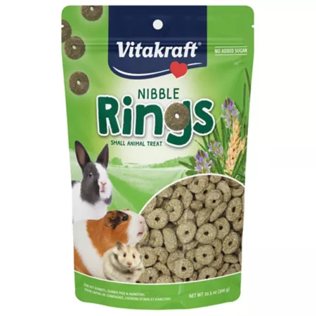 VITAKRAFT Nibble Rings Small Pet Treats Unbranded 11 oz 300+ ct Small Pet Treats