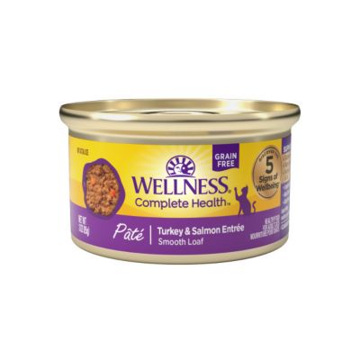 Image showing  Adult Grain Free Turkey & Salmon Pate Wet Cat Food, 3 oz.