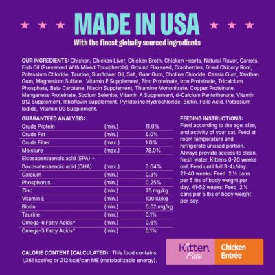 Image showing 8 th Wellness Complete Health Natural Grain Free Kitten Health Chicken Recipe Wet Canned Cat Food