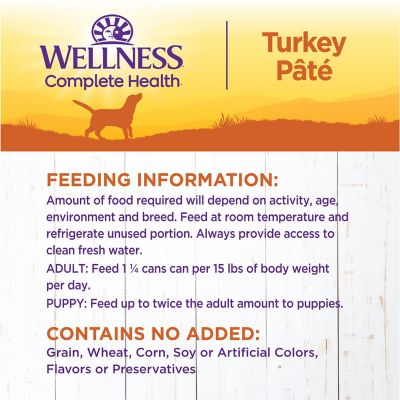 Image showing 5 th Wellness Complete Health Natural Wet Canned Dog Food Turkey & Sweet Potato, 12.5-Ounce Can