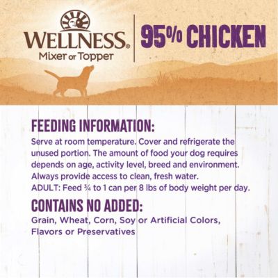 Image showing  Natural Grain Free 95% Chicken Recipe Adult Wet Canned Dog Food
