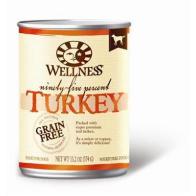 Image showing  95% Turkey Natural Wet Grain Free Canned Dog Food, 13.2 oz. Can