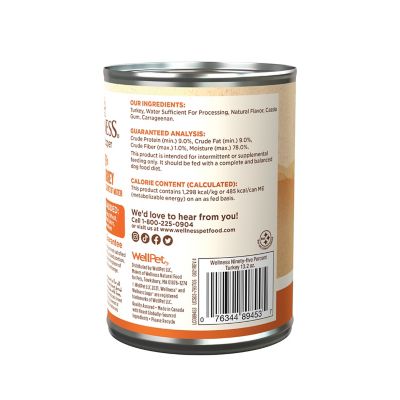 Image showing  95% Turkey Natural Wet Grain Free Canned Dog Food, 13.2 oz. Can