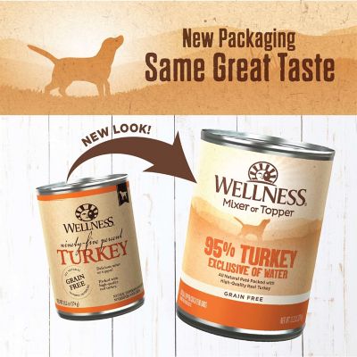 Image showing  95% Turkey Natural Wet Grain Free Canned Dog Food, 13.2 oz. Can
