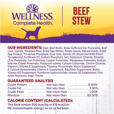 Image showing  Adult All-Natural Beef, Carrots and Potatoes Chunks Wet Dog Food, 12.5 oz. Can