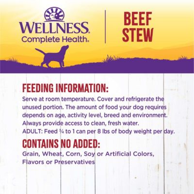 Image showing 5 th Wellness Adult All-Natural Beef, Carrots and Potatoes Chunks Wet Dog Food, 12.5 oz. Can