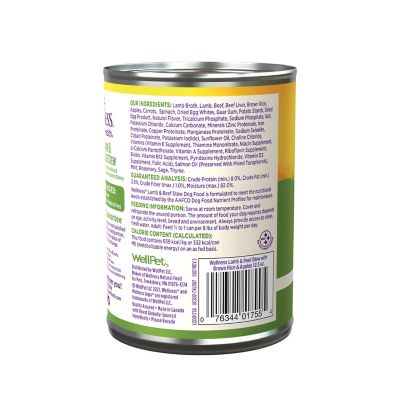 Image showing  Thick & Chunky Natural Canned Dog Food, Lamb & Beef Stew, 12.5-Ounce Can