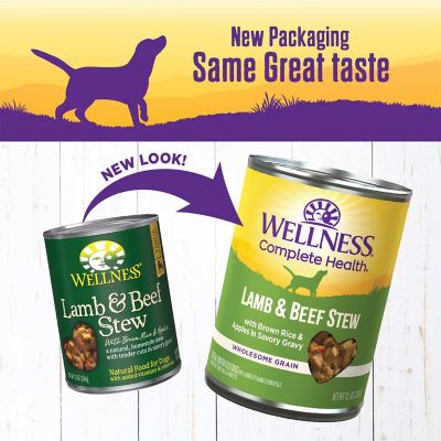 Image showing  Thick & Chunky Natural Canned Dog Food, Lamb & Beef Stew, 12.5-Ounce Can