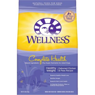 Wellness Complete Health Adult Healthy Weight Natural Chicken and Peas Recipe Dry Dog Food