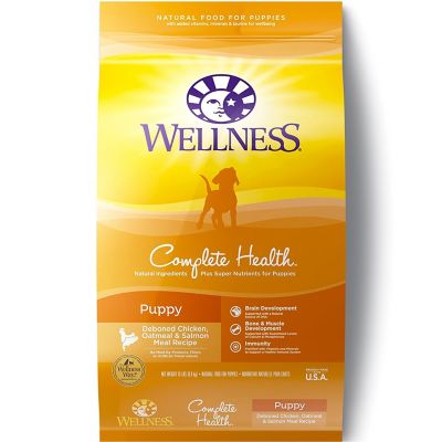 Wellness Complete Health Puppy Natural Chicken, Salmon and Oatmeal Recipe Dry Dog Food
