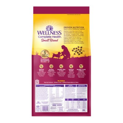 Image showing 1 th Wellness Complete Health Adult Small Breed Turkey and Oatmeal Recipe Dry Dog Food