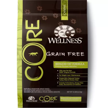 Wellness CORE Adult Reduced Fat Turkey and Chicken Recipe Grain Free Dry Dog Food