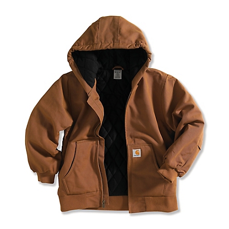 Carhartt Boys' 12 oz. Duck Outerwear Quilt-Lined Jacket with Hood at  Tractor Supply Co.