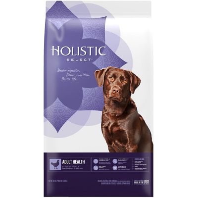 Holistic Select Adult Digestion Support Chicken Meal and Rice Formula Dry Dog Food