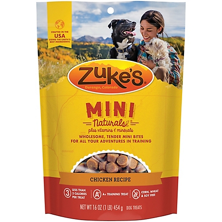 Zuke's Natural Mini Chicken Flavor Dog Biscuit Treats, 16 oz.