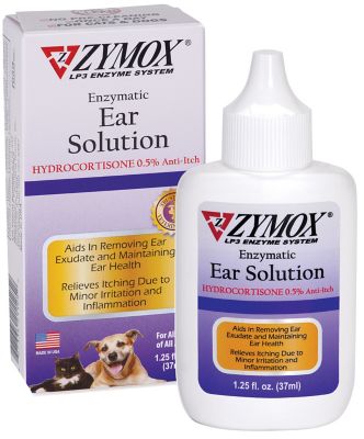 Zymox Ear Cleansing Solution for Dogs and Cats, 1.25 oz.