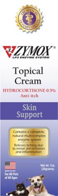 Zymox 0.5% Hydrocortisone Topical Cream for All Animals, 1 oz.
