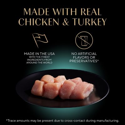 Image showing  Perfect Portions Adult Savory Chicken and Roasted Turkey Entree Pate Wet Cat Food Variety pk., 2.6 oz., Pack of 12