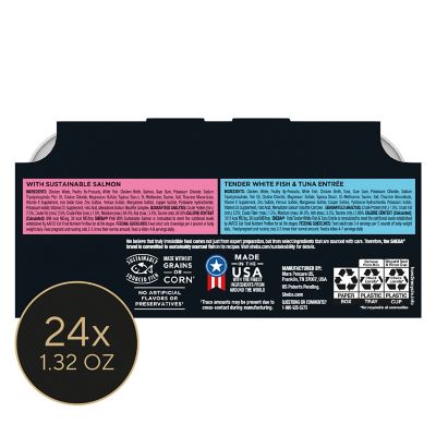 Image showing  All Life Stages Grain-Free Delicate Salmon, Whitefish and Tuna Pate Wet Cat Food Variety pk., 2.6 oz. Can, Pack of 24