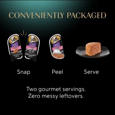 Image showing 7 th Sheba All Life Stages Grain-Free Delicate Salmon, Whitefish and Tuna Pate Wet Cat Food Variety pk., 2.6 oz. Can, Pack of 24