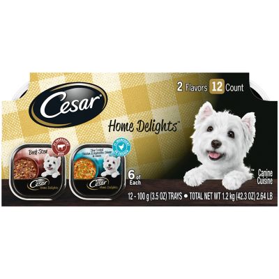 cesar chicken dog food