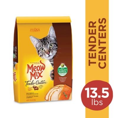 Meow Mix Tender Centers All Life Stages Salmon and Turkey Recipe Dry Cat Food Premium Cat Food