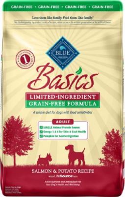 Blue Buffalo Basics Adult Grain-Free Limited Ingredient Salmon and Potato Recipe Dry Dog Food I love this food