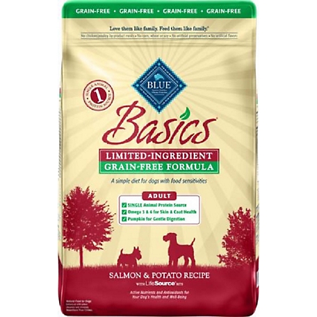 Blue Buffalo Basics Adult Grain-Free Limited Ingredient Salmon and Potato Recipe Dry Dog Food