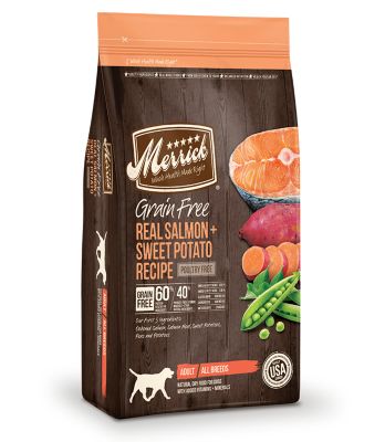 Merrick Grain Free Adult Real Salmon and Sweet Potato Recipe Dry Dog Food [This review was collected as part of a promotion