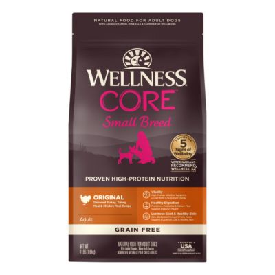 Wellness CORE Adult Small Breed High-Protein Grain-Free Turkey and Chicken Recipe Dry Dog Food