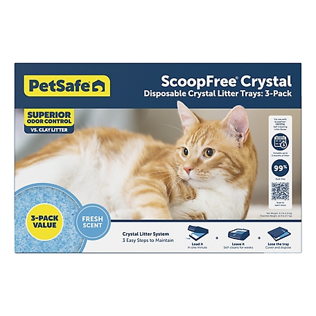 PetSafe ScoopFree® Premium Blue Crystals Litter Trays - 3-pack