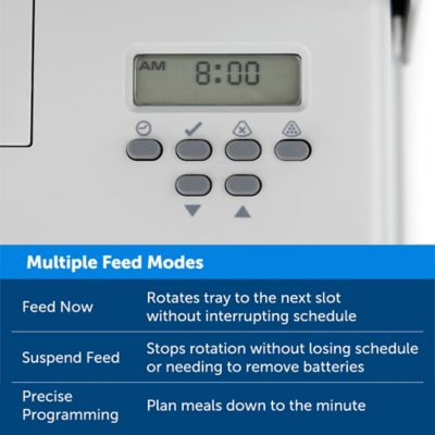 Image showing  5 Meal Programmable Automatic Plastic Pet Food Dispenser, 5 Cup/40 oz. Total Capacity