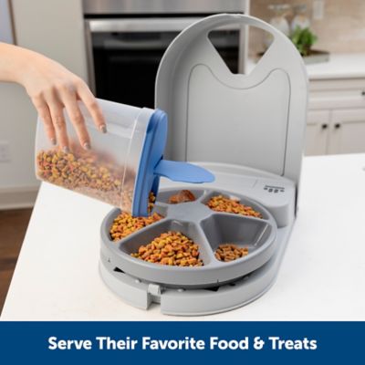 Image showing  5 Meal Programmable Automatic Plastic Pet Food Dispenser, 5 Cup/40 oz. Total Capacity