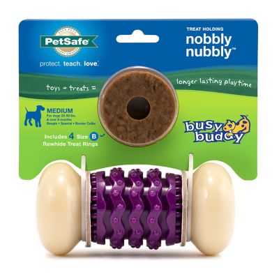 PetSafe Busy Buddy Dental Health Nobbly Nubbly Dog Chew Toy, Medium