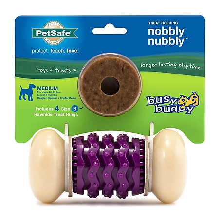 PetSafe Busy Buddy Dental Health Nobbly Nubbly Dog Chew Toy, Medium