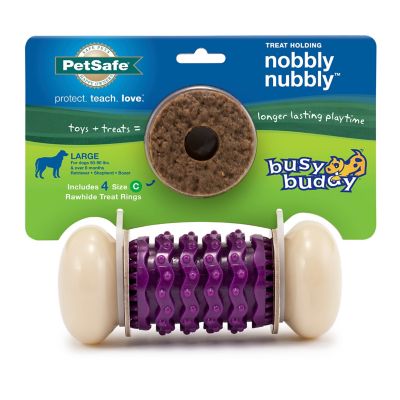 PetSafe Busy Buddy Dental Health Nobbly Nubbly Dog Chew Toy, Large, Size C