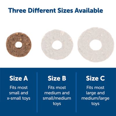 Image showing 5 th PetSafe Busy Buddy Original Rawhide Dog Chew Treat Ring Refills, S