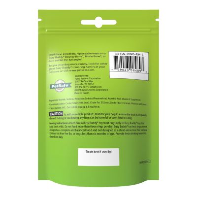 Image showing 7 th PetSafe Busy Buddy Original Rawhide Dog Chew Treat Ring Refills, S
