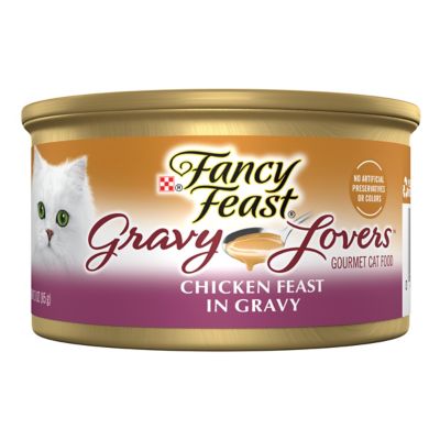 Fancy Feast Gravy Lover's Adult Grilled Chicken Feast in Gravy Wet Cat Food, 3 oz. Can