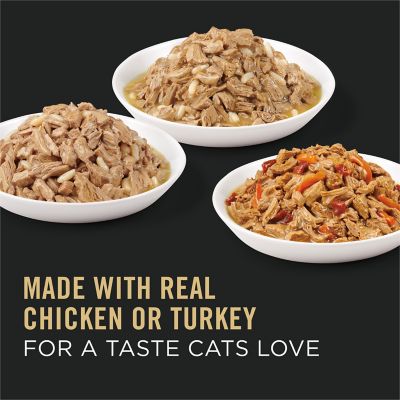 Image showing  Gravy, High Protein Wet Cat Food Variety pk., Complete Essentials Chicken and Turkey Favorites