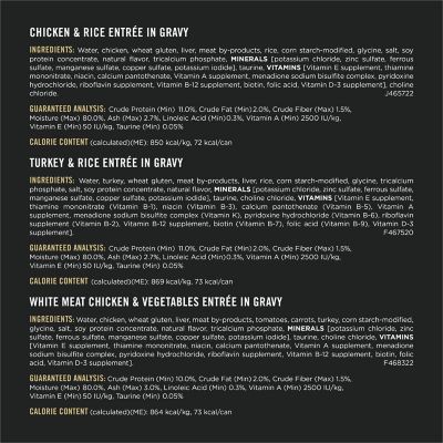 Image showing  Gravy, High Protein Wet Cat Food Variety pk., Complete Essentials Chicken and Turkey Favorites