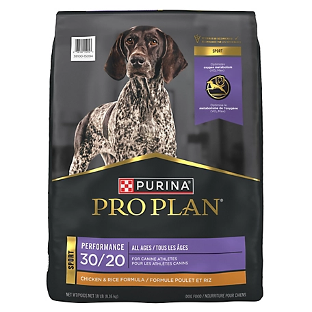 Purina Pro Plan High Calorie, High Protein Dry Dog Food, 30/20 Chicken and Rice Formula
