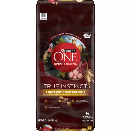 Purina ONE SmartBlend True Instinct Adult Dry Dog Food Natural Turkey and Venison Formula Dry Dog Food