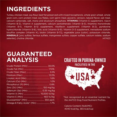 Image showing  True Instinct Adult High Protein Natural Turkey and Venison Recipe Dry Dog Food