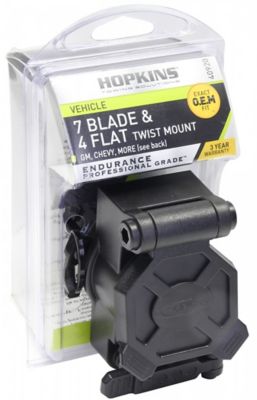 Image showing 6 th Hopkins Towing Solutions 7-Blade and 4-Flat Endurance Multi-Tow GM Twist-Mount Connector